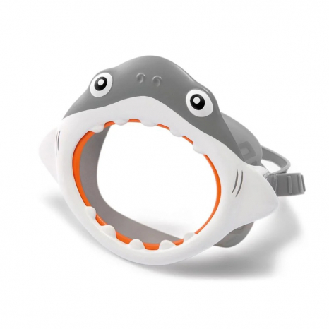 Дитяча маска для плавання Сіра акула, Intex 55915