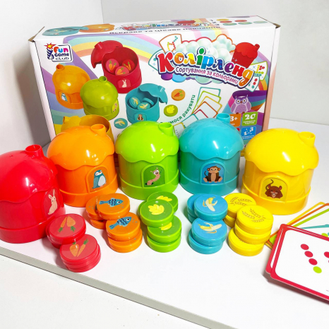 Розвиваюча гра - сортер Колірленд (кольорові будиночки) 56703 4FUN Game Club