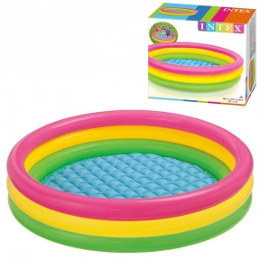 Дитячий надувний басейн Веселка, Intex 57422