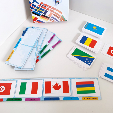 Настільна гра "Прапори світу" 58139 Tactic