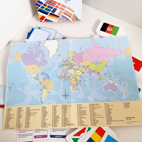 Настільна гра "Прапори світу" 58139 Tactic