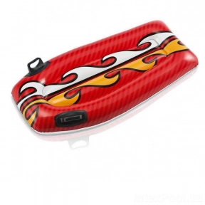 Дитячий надувний плотик із ручками Червоний, Intex 58165