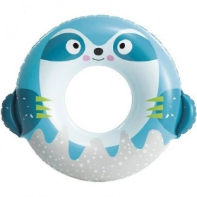 Детский надувной круг Ленивец (голубой), Intex, 59266
