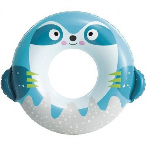 Детский надувной круг Ленивец (голубой), Intex, 59266