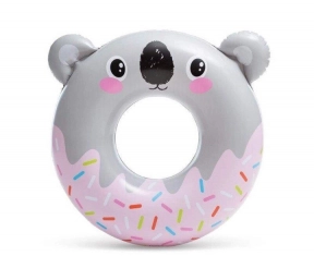 Детский надувной круг Коала (серый), Intex, 59266