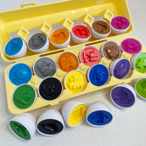 Гра - сортер Яйця в лотку Транспорт 3D 59293