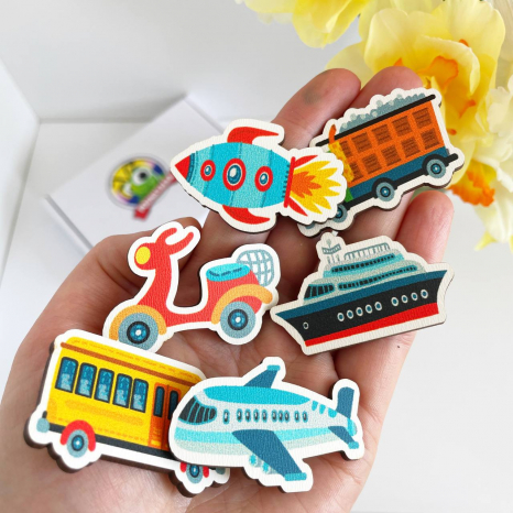 Деревянная развивающая игра Лото транспорт. Познавалка