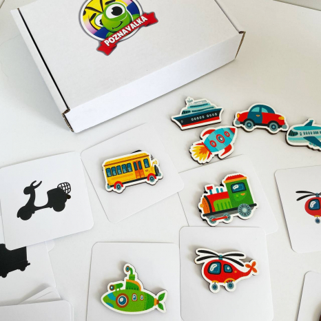 Деревянная развивающая игра Лото транспорт. Познавалка