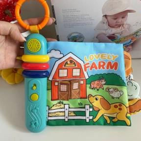 М’яка музична книжечка Тваринки з мелодіями, 5 сторінок 20*17см, 6074