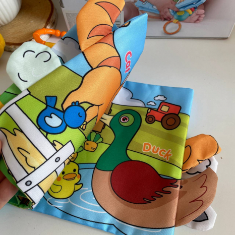 М’яка музична книжечка Тваринки з мелодіями, 5 сторінок 20*17см, 6074