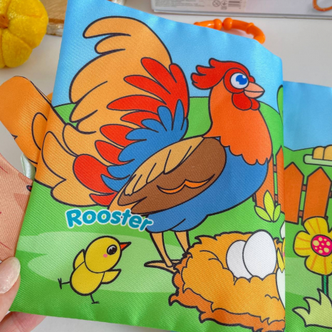 М’яка музична книжечка Тваринки з мелодіями, 5 сторінок 20*17см, 6074