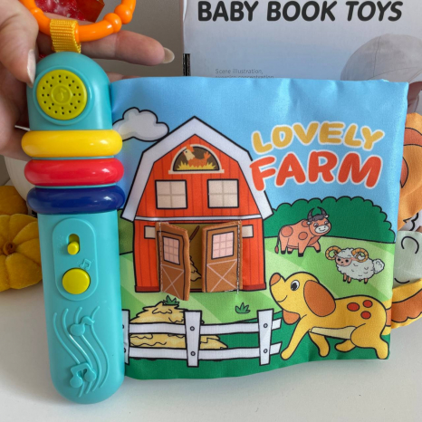 М’яка музична книжечка Тваринки з мелодіями, 5 сторінок 20*17см, 6074