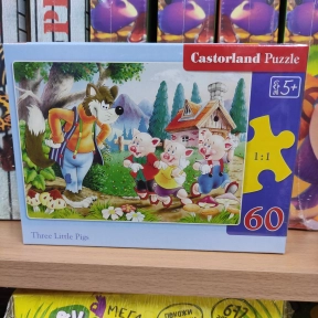 Пазл "Три поросенка" (60 дет.) Castorland. 6106