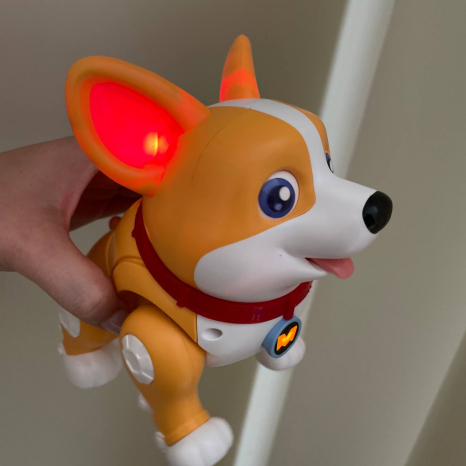 Інтерактивний песик Коржик (укр): ходить, світиться, пісні WToys  61327