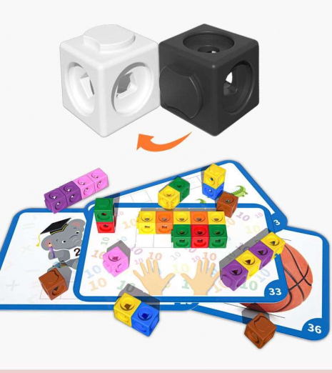 Конструктор математичний  Mathematical Creative Cube 117 ел., набір прикладів, маркер, англ. мова 61964