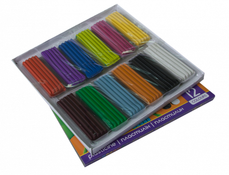 Пластилін Zibi Smart Line 240г 12 кольорів ZB.6224