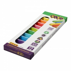 Пластилін Zibi 12 кол 6227  300г Kids Line ТРИКУТНИЙ