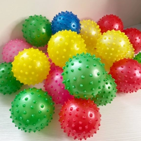 Мяч массажный надувной Ёжик, диаметр 8см