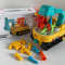 Детский конструктор на шурупах Экскаватор 2-в-1 (с шуруповертом)