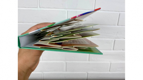 Книжка-панорамка картонка Дюймовочка, 10 сторінок, цупкий картон,Пегас