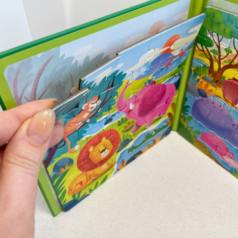 Пазли на магнітах у книжечці Африка  LY 63073