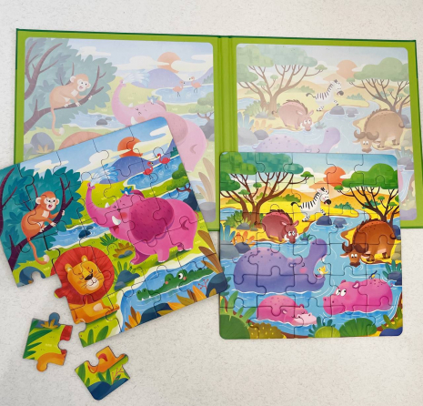 Пазли на магнітах у книжечці Африка  LY 63073