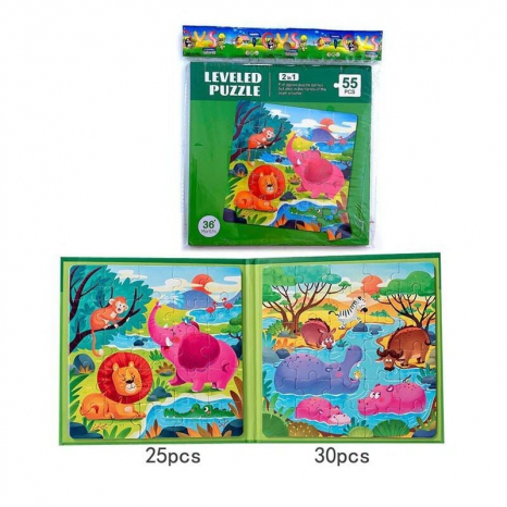 Пазли на магнітах у книжечці Африка  LY 63073