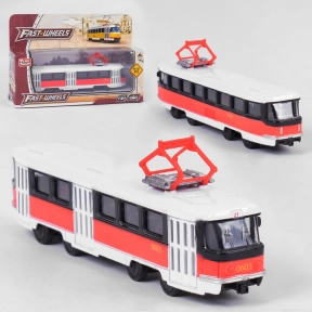 Трамвай металлопластик (инерционный) 6411 D 