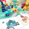 Конструктор деревянный на 100 деталей с пазлами игровое поле,сортер, в ведре С 65444