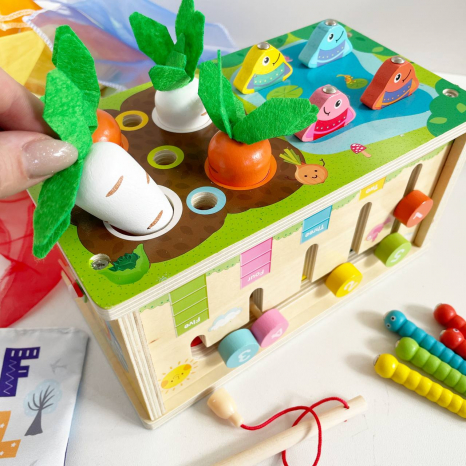 Деревянная магнитная рыбалка, сортер 65627