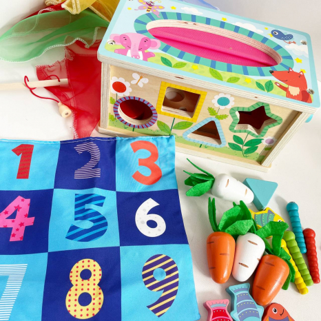 Деревянная магнитная рыбалка, сортер 65627