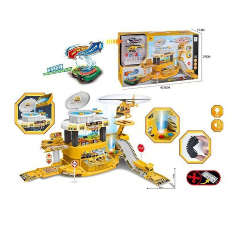 Іграшкова автомийка зі звуками, підсвічування, металопластикова машинка, змінює колір від тепла, 60 a-318