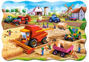 Пазл "Работа на ферме" (60 эл), 32х23см, Castorland 66278