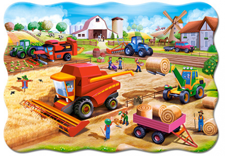 Пазл "Работа на ферме" (60 эл), 32х23см, Castorland 66278