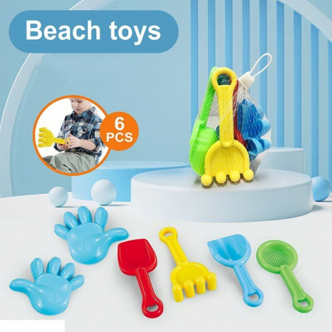 Пісочний набір  6 елементів, в сітці 666-117 TC