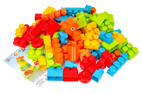 Конструктор блочний  “MAX №2” 70 елементів, в кульку ТЕХНОК, 6801