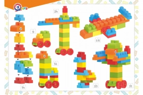 Конструктор блочний “MAX №3” 100 елементів в кульку ТЕХНОК, 6832