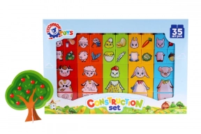 Іграшка Конструктор ТехноК 6849 Мама та малюк, хто що їсть?