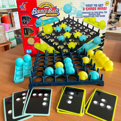 Настольная динамическая игра настольный пинг-понг соревнования на точность с картами 68788