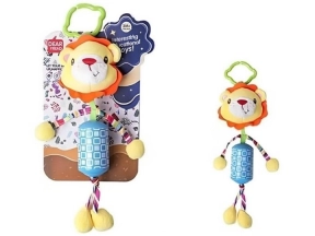 Брязкальце “Левенятко”, пискавка, текстильне, кріплення для підвішування, мелодія вітру, 688 M100