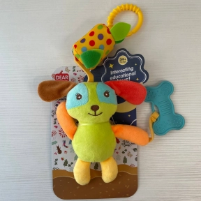 Брязкальце Собачка, мелодія вітру, гумовий прорізувач, кріплення, на листі 688 M92 /93/94/96