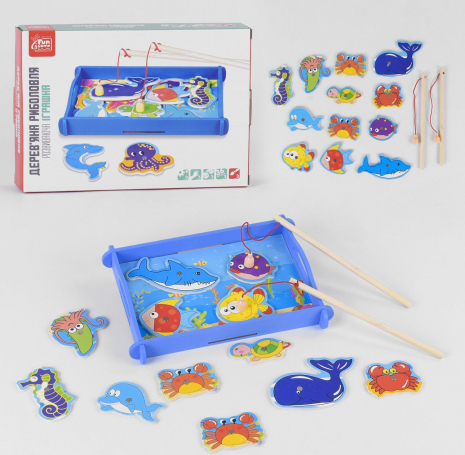 Розвиваюча дерев'яна гра "Риболовля" Fun Game. 68815