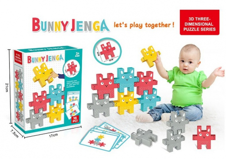 Настільна розвиваюча гра - балансир Зайчики 6886