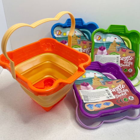 Складне силіконове відро квадратне Фортеця  6914