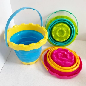 Складне силіконове відро кругле Фортеця 6915