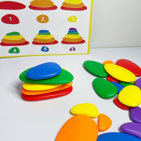 Игра - сортер с камешками, ведерками, пинцетом Логика и мышление 69481 4FUN Game Club