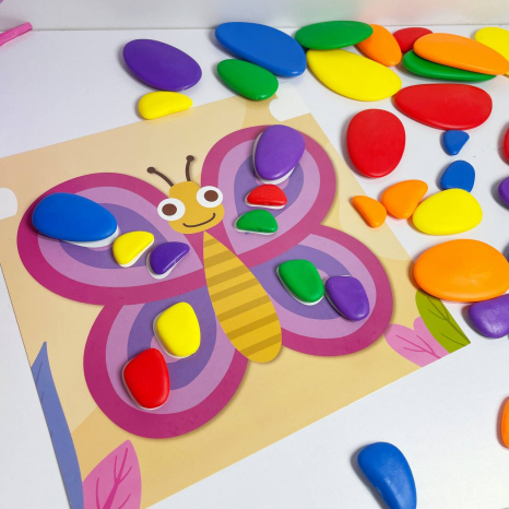 Игра - сортер с камешками, ведерками, пинцетом Логика и мышление 69481 4FUN Game Club