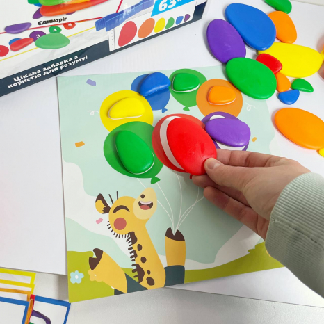 Игра - сортер с камешками, ведерками, пинцетом Логика и мышление 69481 4FUN Game Club