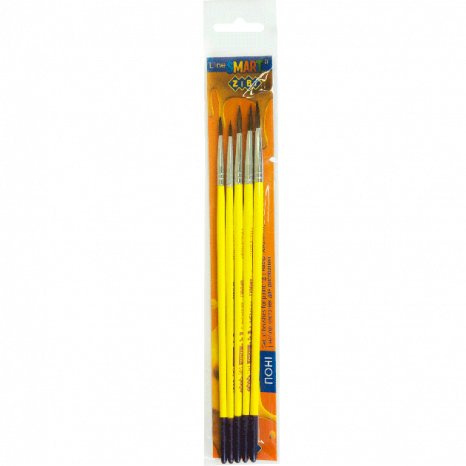 Набір пензликів: поні круглий (1,3,5,7,10)  5шт Zibi 6963PR-5