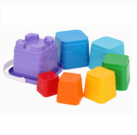 Пластикова пірамідка на квадратному відерку, 6979 ТЕХНОК